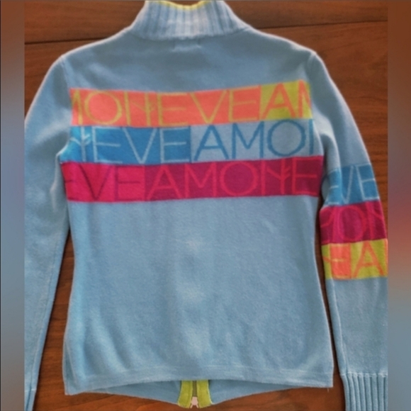 Neve Designs Allegra Amo Full Zip Ski Cardigan Small Wool Blend Cozy Gift - Picture 10 of 15